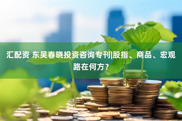 汇配资 东吴春晓投资咨询专刊|股指、商品、宏观路在何方？