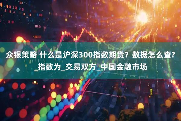 众银策略 什么是沪深300指数期货？数据怎么查?_指数为_交易双方_中国金融市场