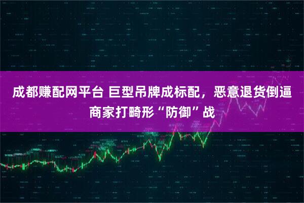 成都赚配网平台 巨型吊牌成标配，恶意退货倒逼商家打畸形“防御”战